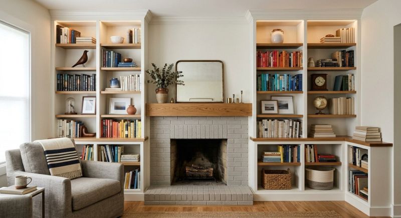 Fireplace Shelves Installation in Woodbridge, VA